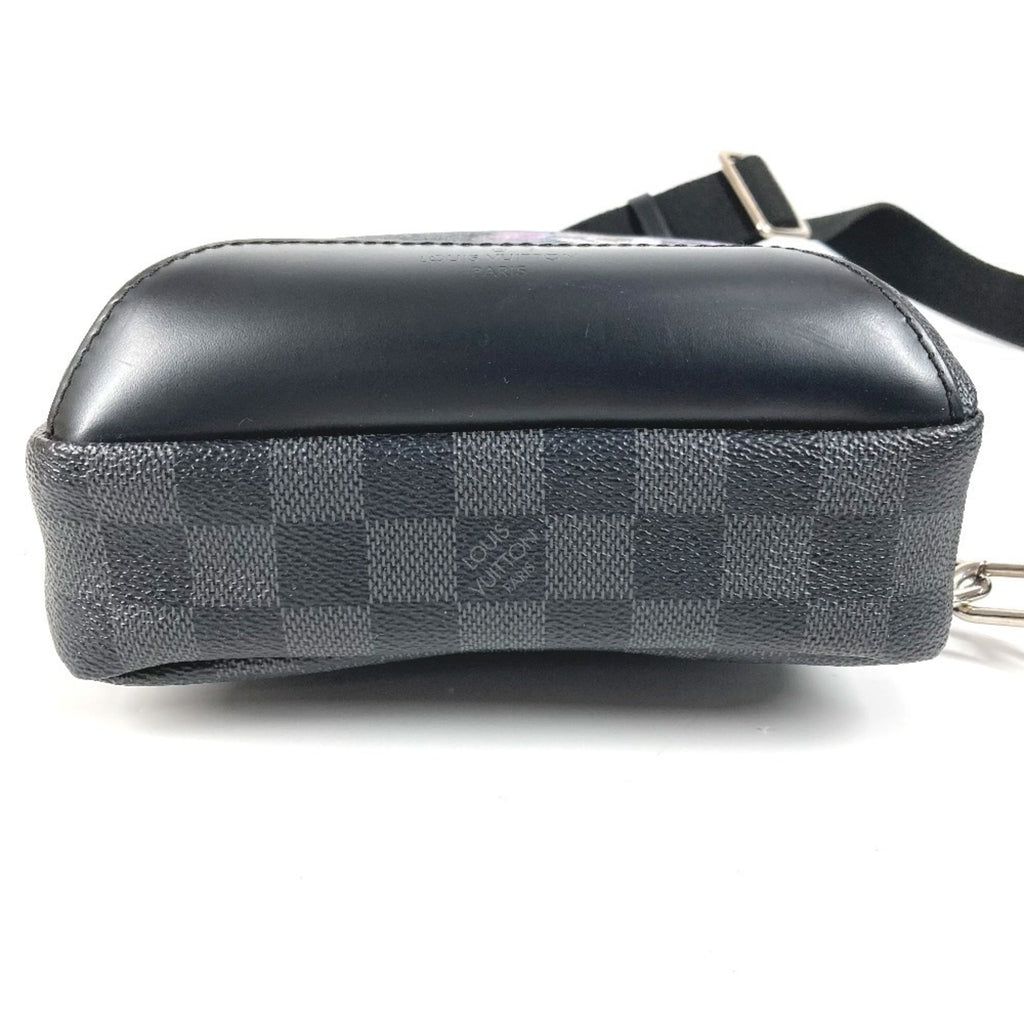 Louis Vuitton Black Damier Graphite Canvas Shoulder Bag Sling Bag (Pre-Owned)