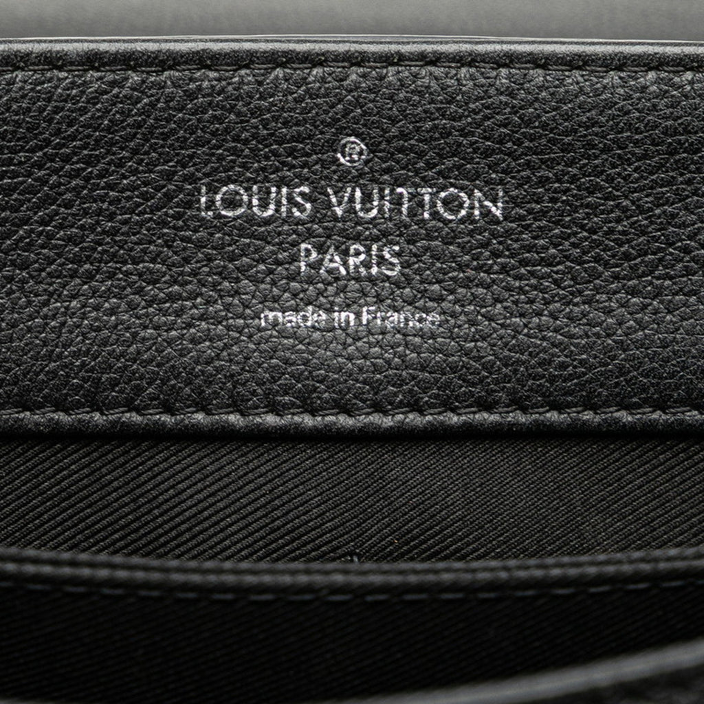 Louis Vuitton Lockme Ii Black Noir Leather Handbag Shoulder Bag (Pre-Owned)