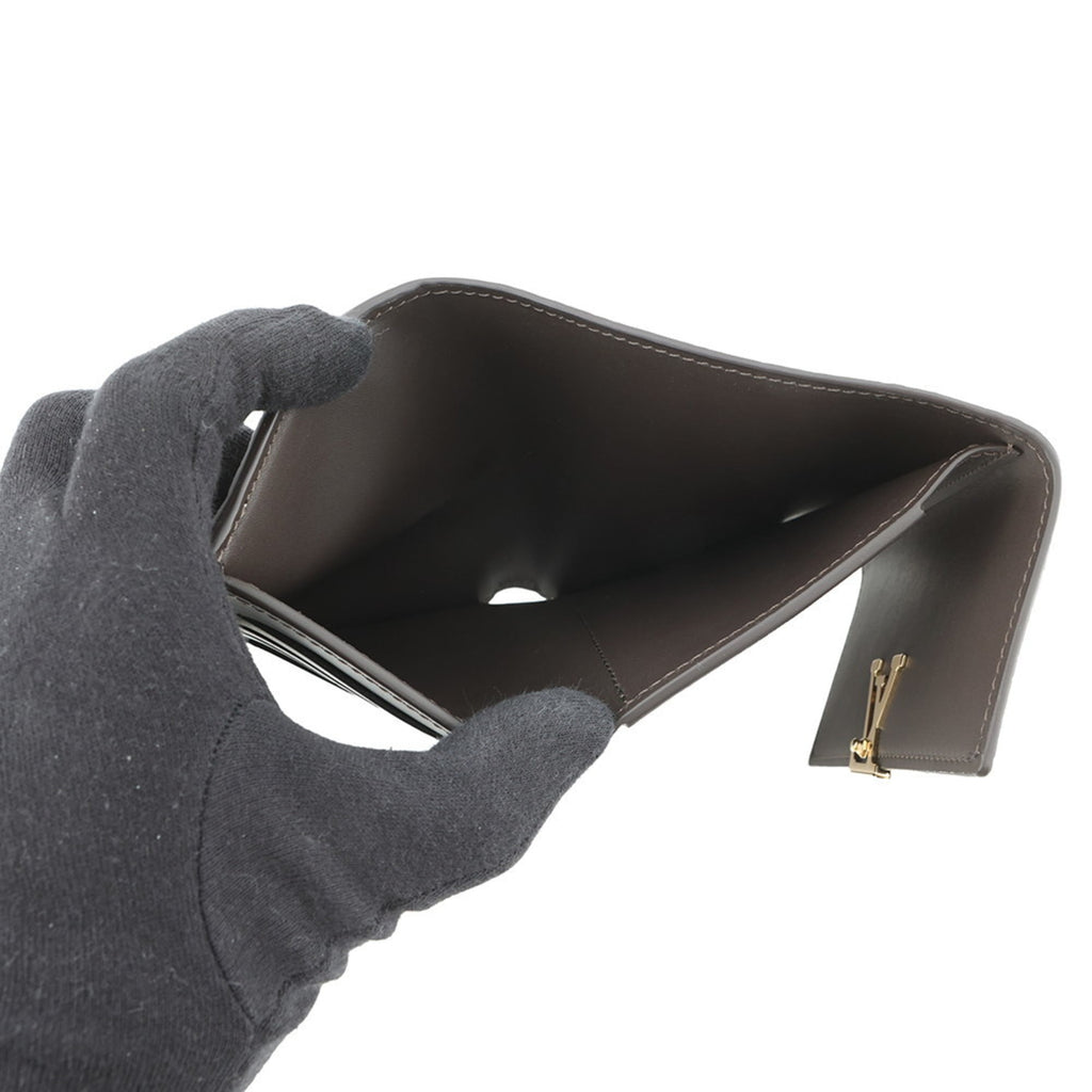 Louis Vuitton Galle Leather Wallet (Tri-Fold) (Pre-Owned)