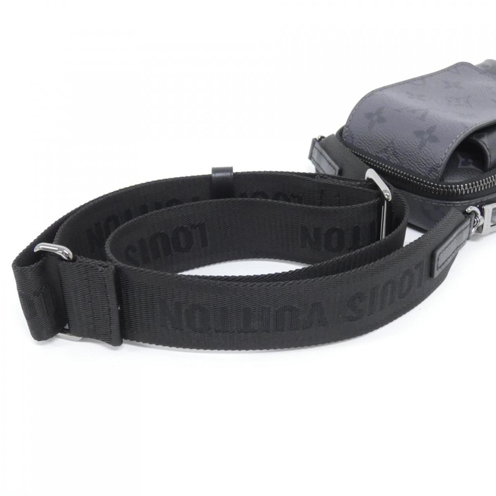 Louis Vuitton Black Coated Canvas Shoulder Bag (Pre-Owned)
