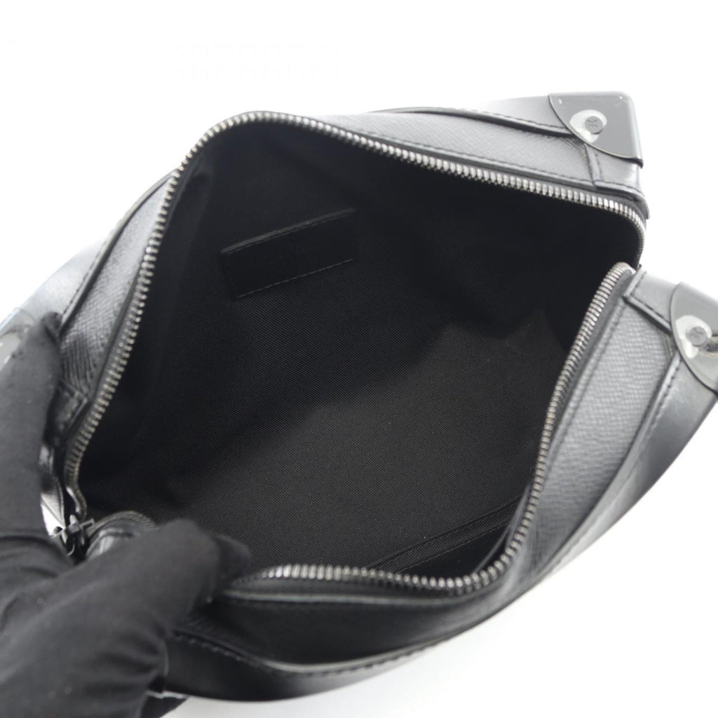 Louis Vuitton Black Multi-Color Taiga Leather Shoulder Bag (Pre-Owned)