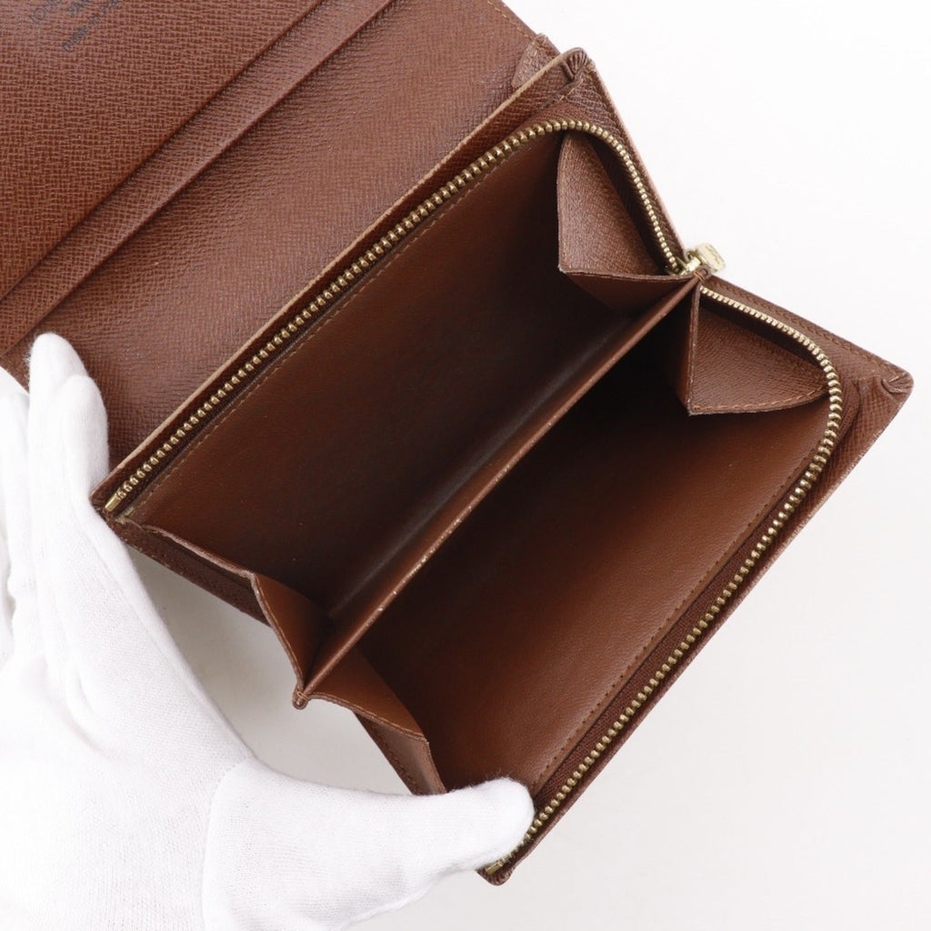 Louis Vuitton Brown Monogram Canvas Wallet (Bi-Fold) (Pre-Owned)