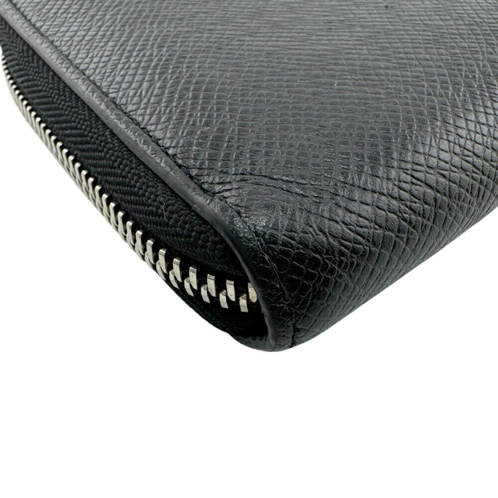 Louis Vuitton Black Leather Long Wallet (Bi-Fold) (Pre-Owned)