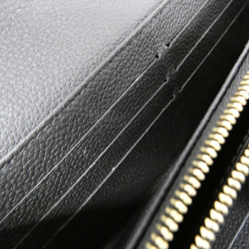 Louis Vuitton Black Leather Long Wallet (Bi-Fold) (Pre-Owned)