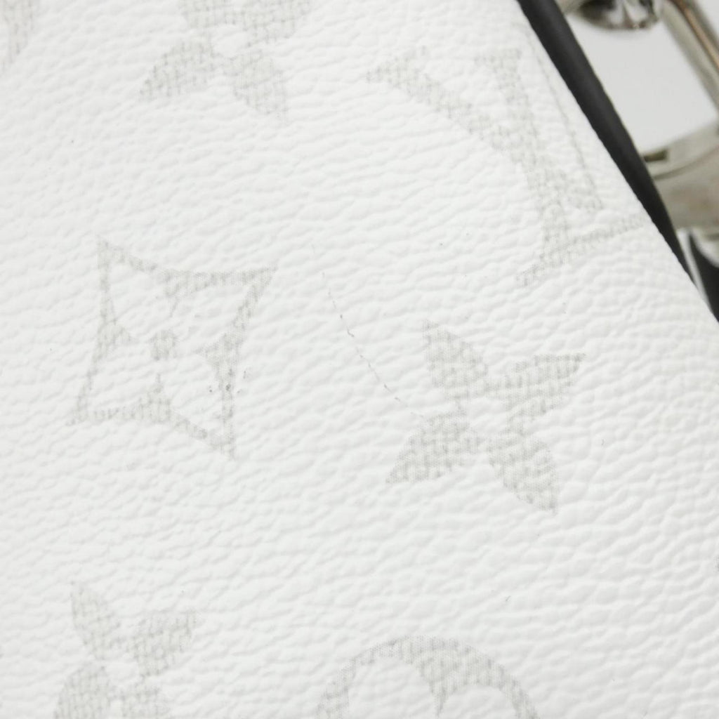 Louis Vuitton White Coated Canvas Leather Handbag (Pre-Owned)