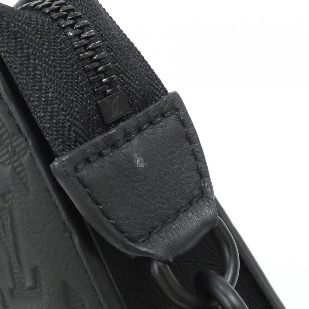 Louis Vuitton Black Leather Shoulder Bag (Pre-Owned)