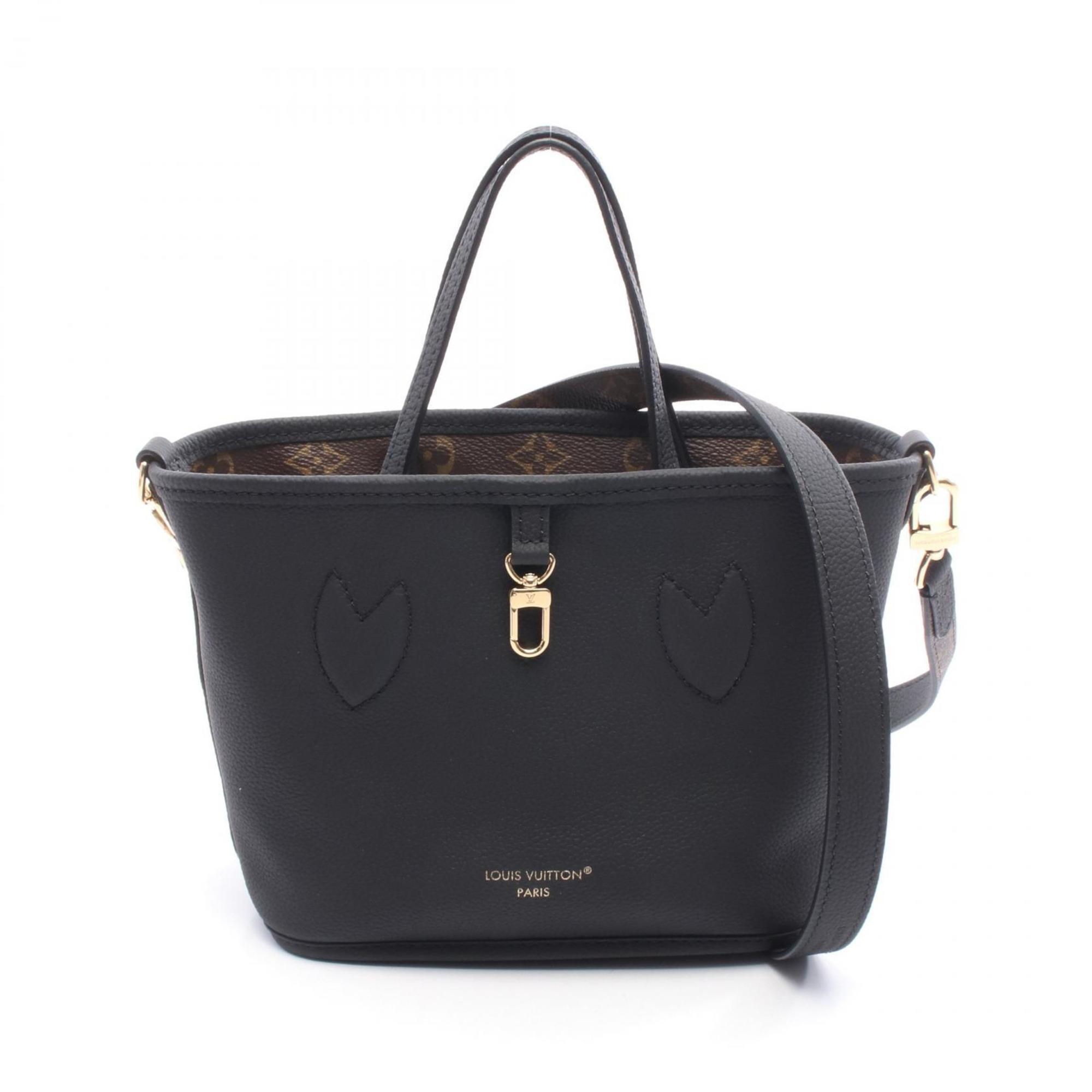 Louis Vuitton Black Brown Coated Canvas Monogram Pvc Leather Tote Bag (Pre-Owned)