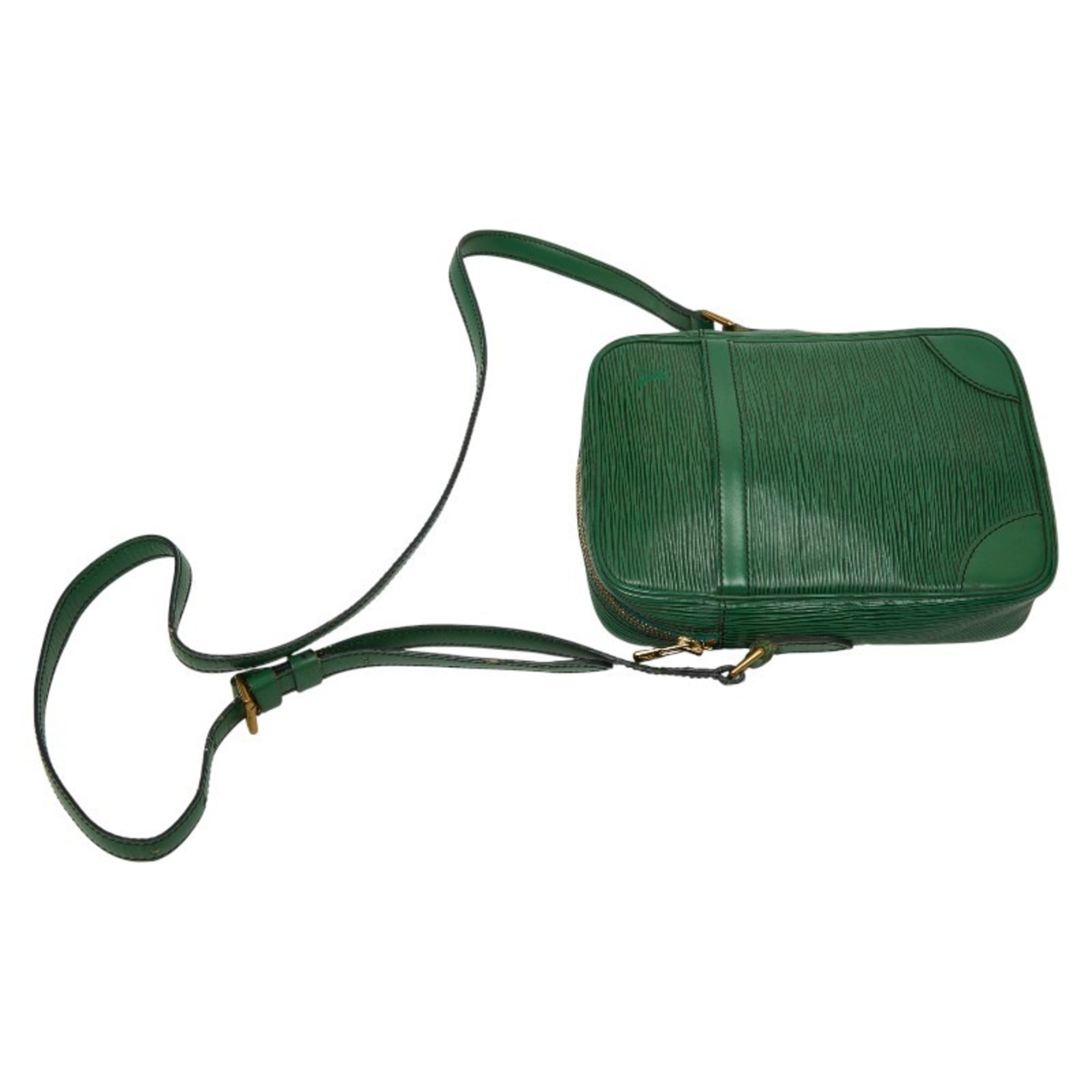 Louis Vuitton Epi Borneo Green Leather Shoulder Bag (Pre-Owned)