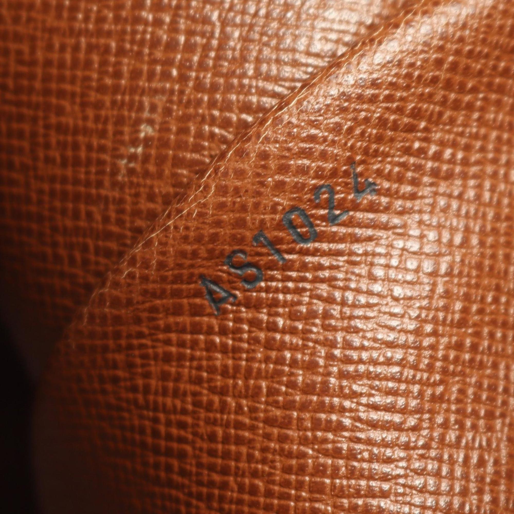 Louis Vuitton Brown Coated Canvas Leather Shoulder Bag (Pre-Owned)