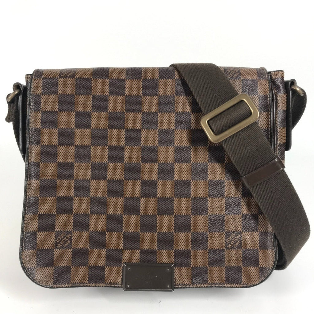 Louis Vuitton Brown Damier Canvas Ebene Damier Canvas Shoulder Bag (Pre-Owned)