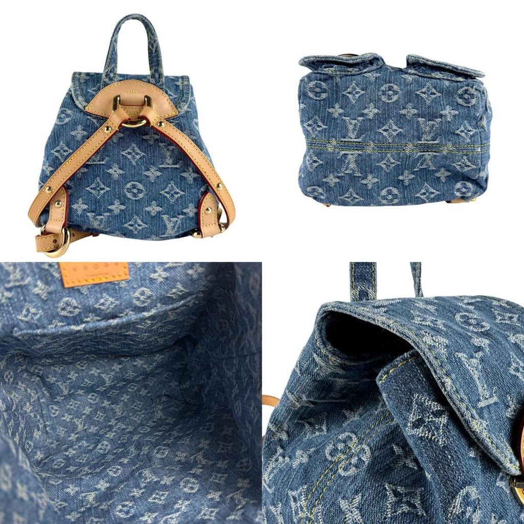 Louis Vuitton Blue Monogram Denim Backpack (Pre-Owned)