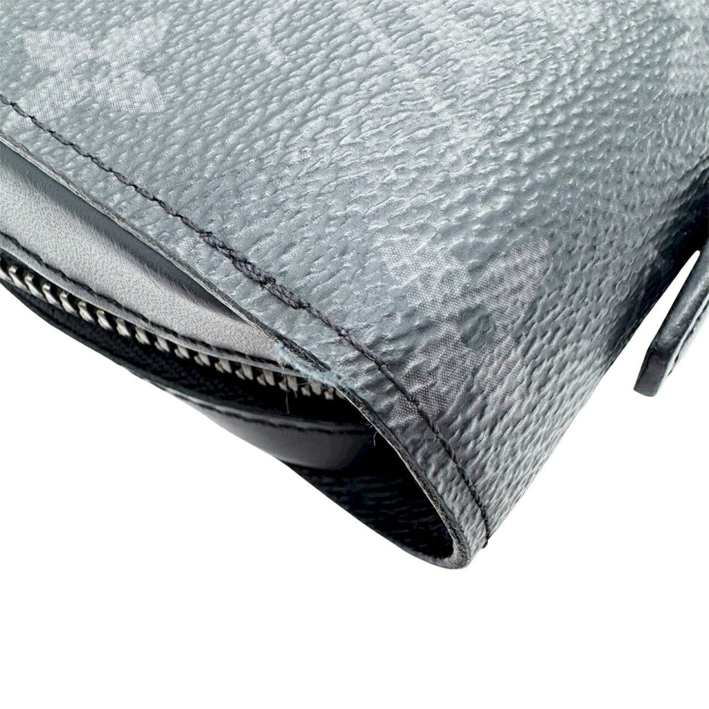 Louis Vuitton Black Gray Monogram Eclipse Monogram Eclipse Long Wallet (Bi-Fold) (Pre-Owned)