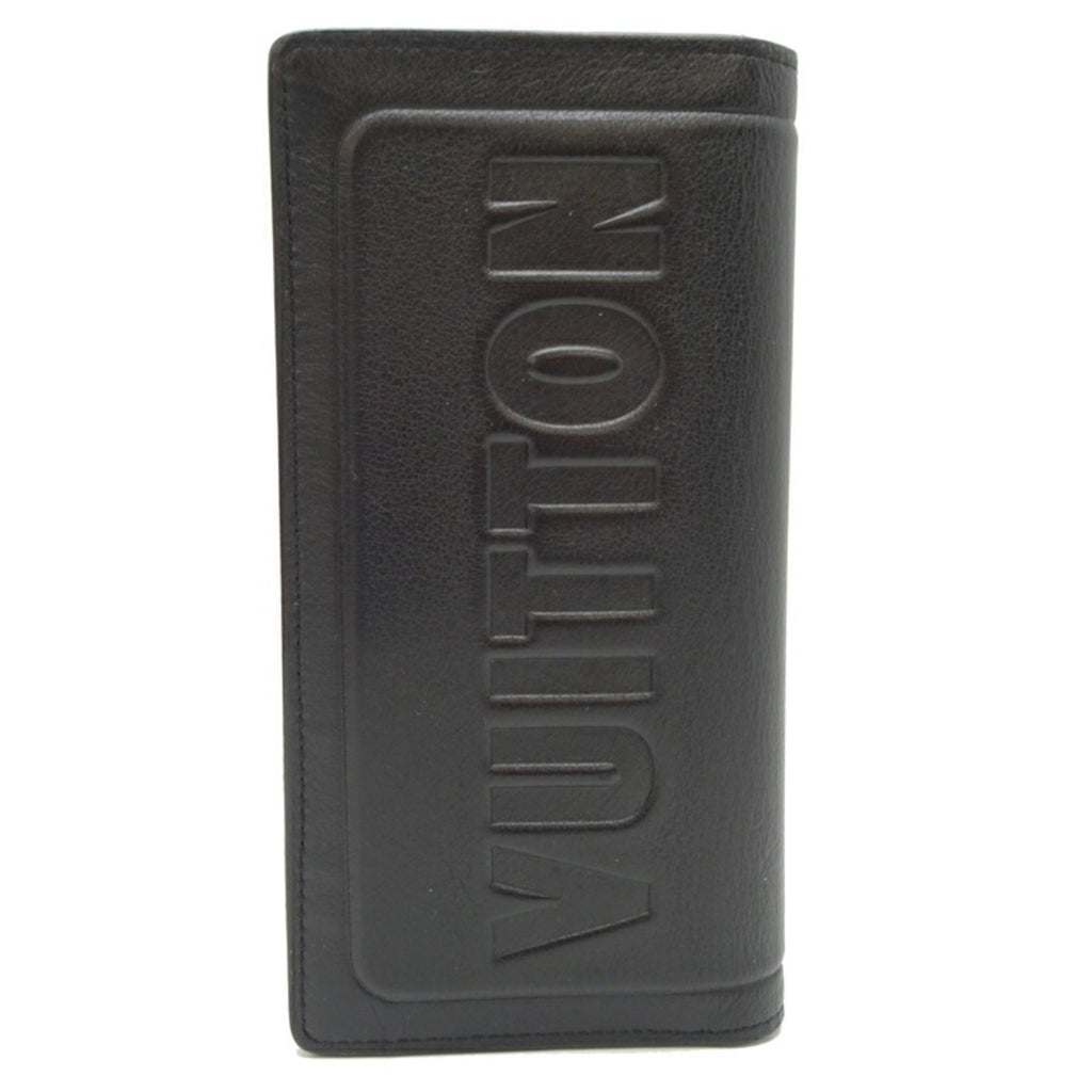Louis Vuitton Black Noir Long Wallet (Bi-Fold) (Pre-Owned)