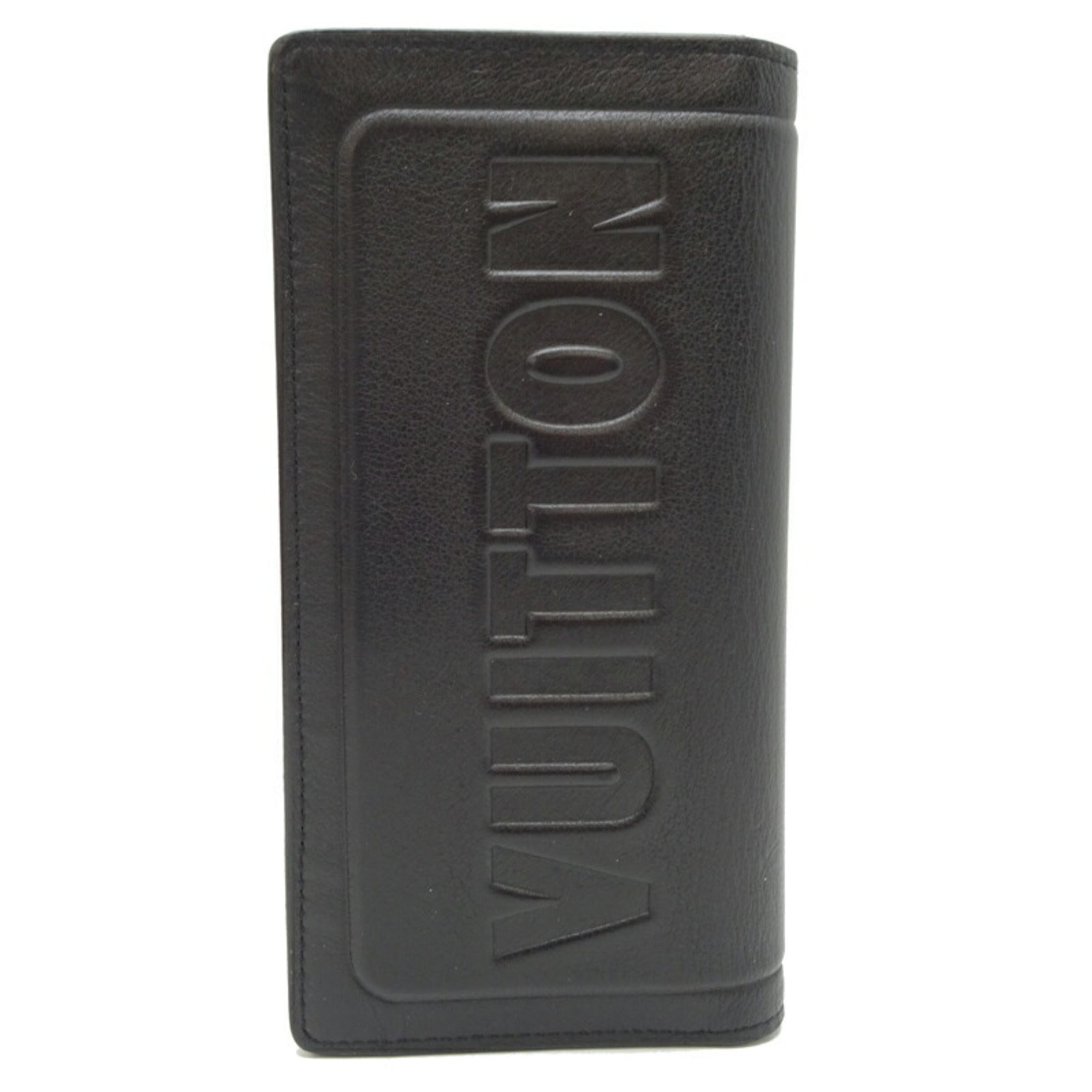 Louis Vuitton Black Noir Long Wallet (Bi-Fold) (Pre-Owned)