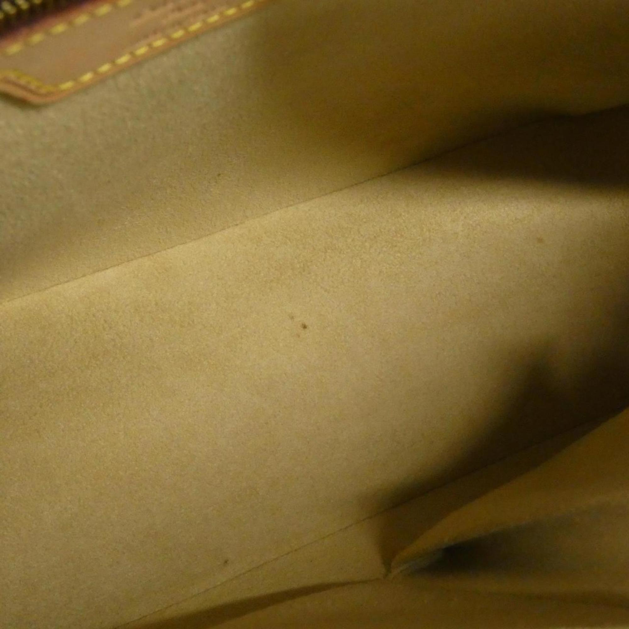 Louis Vuitton Marron Coated Canvas Shoulder Bag (Pre-Owned)