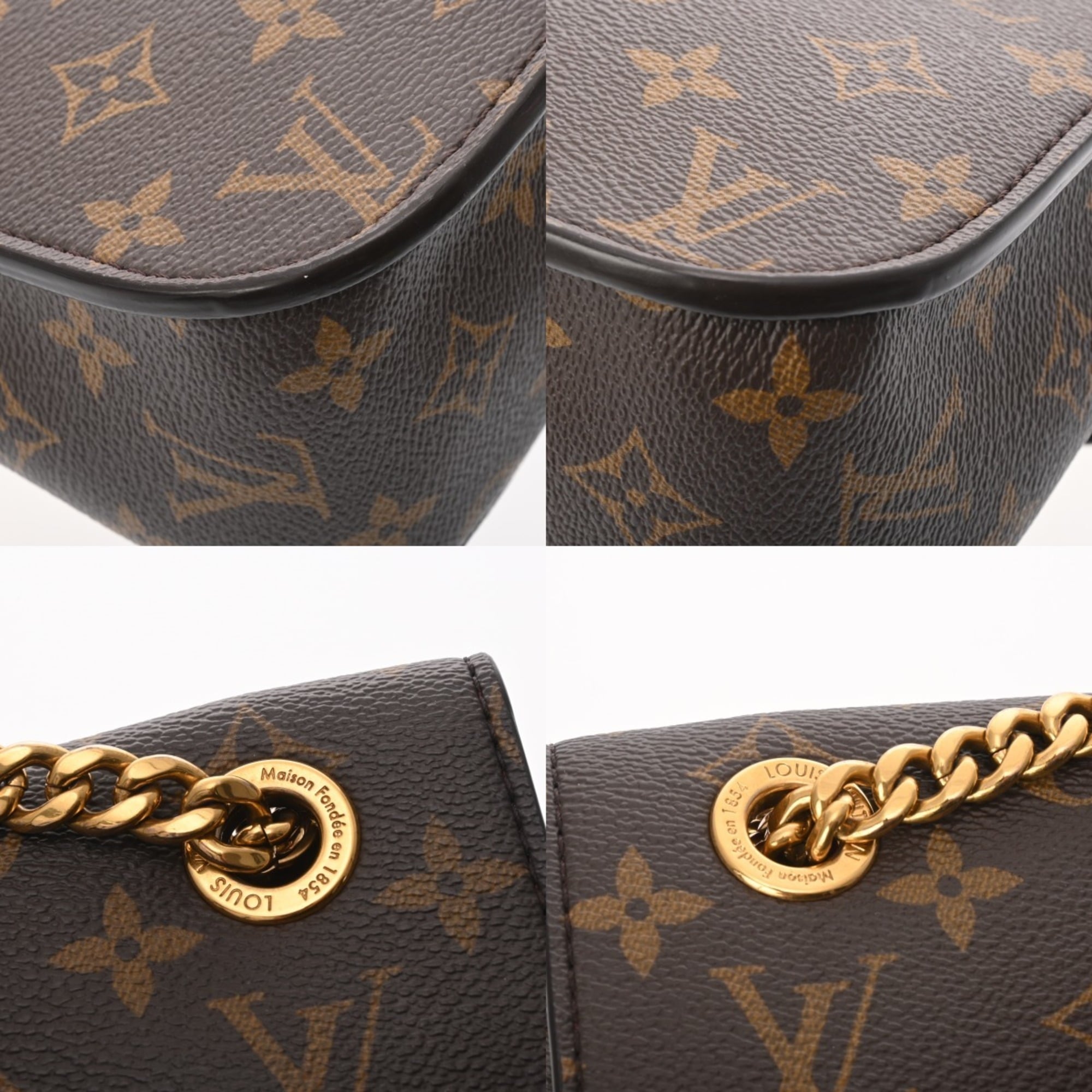 Louis Vuitton Brown Monogram Canvas Shoulder Bag (Pre-Owned)