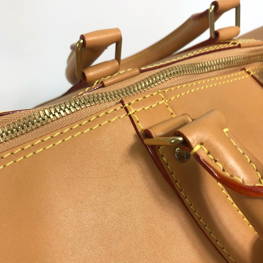 Louis Vuitton Beige Leather Boston Bag (Pre-Owned)