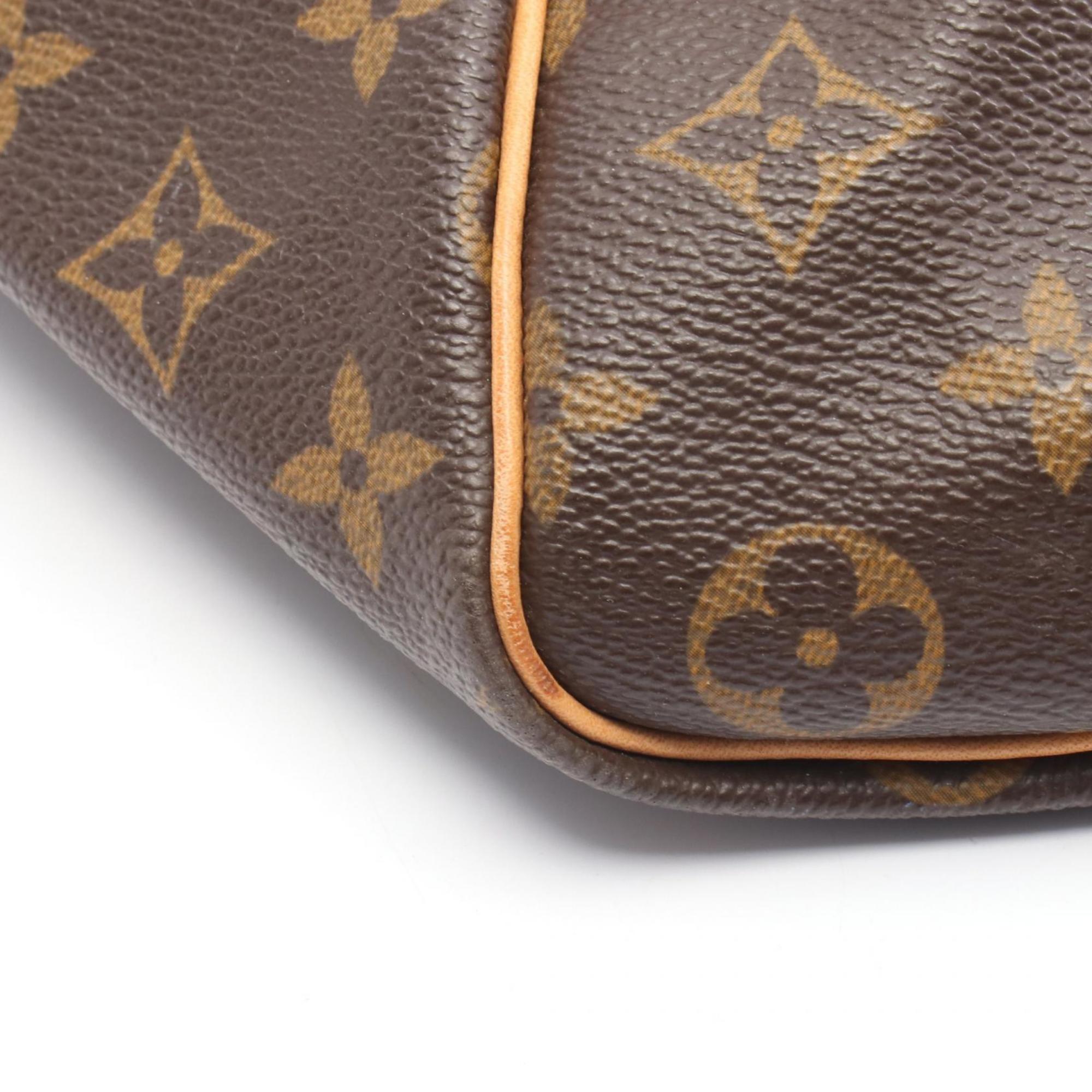 Louis Vuitton Brown Coated Canvas Leather Boston Bag (Pre-Owned)