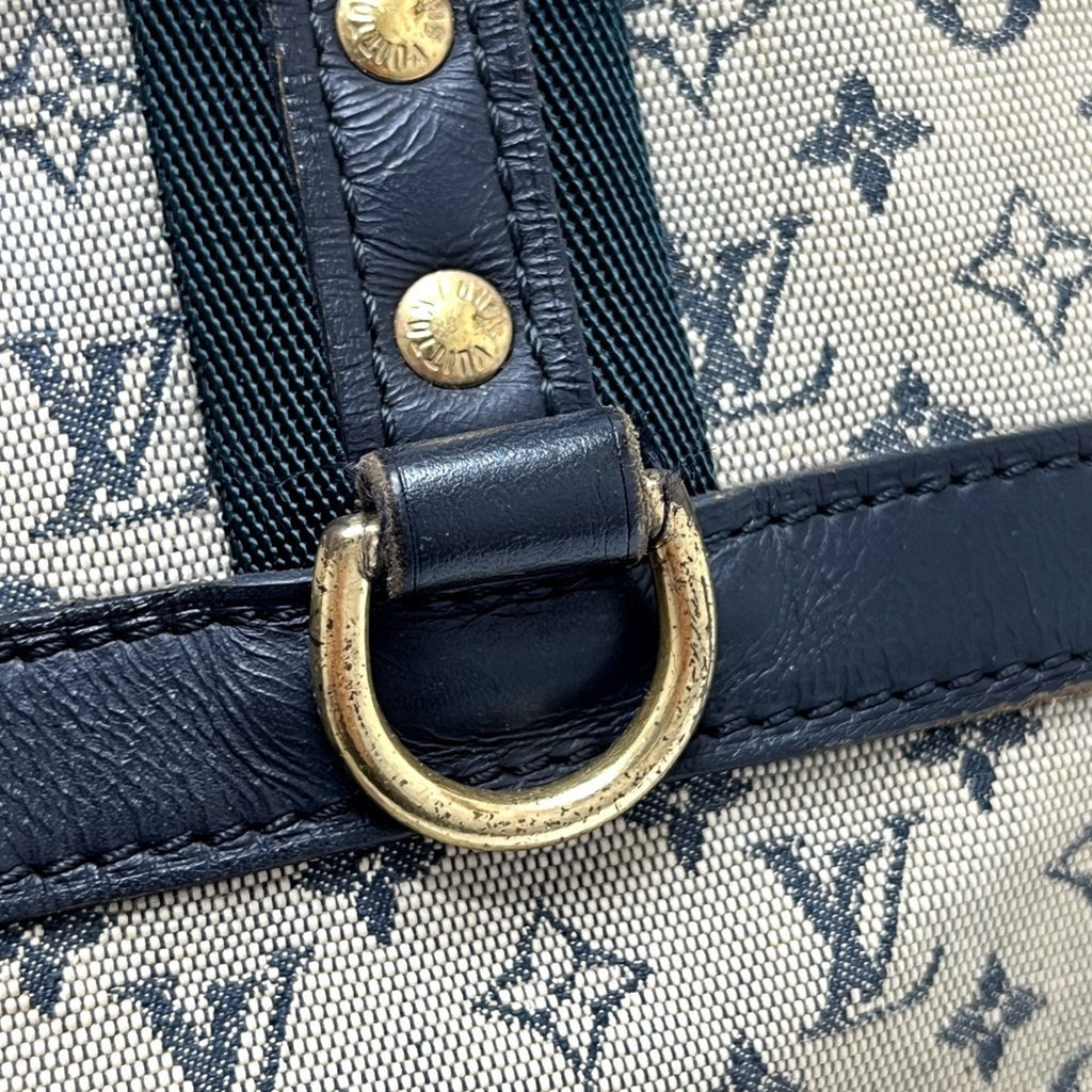 Louis Vuitton Galle Monogram Navy Monogram Mini Boston Bag Handbag (Pre-Owned)