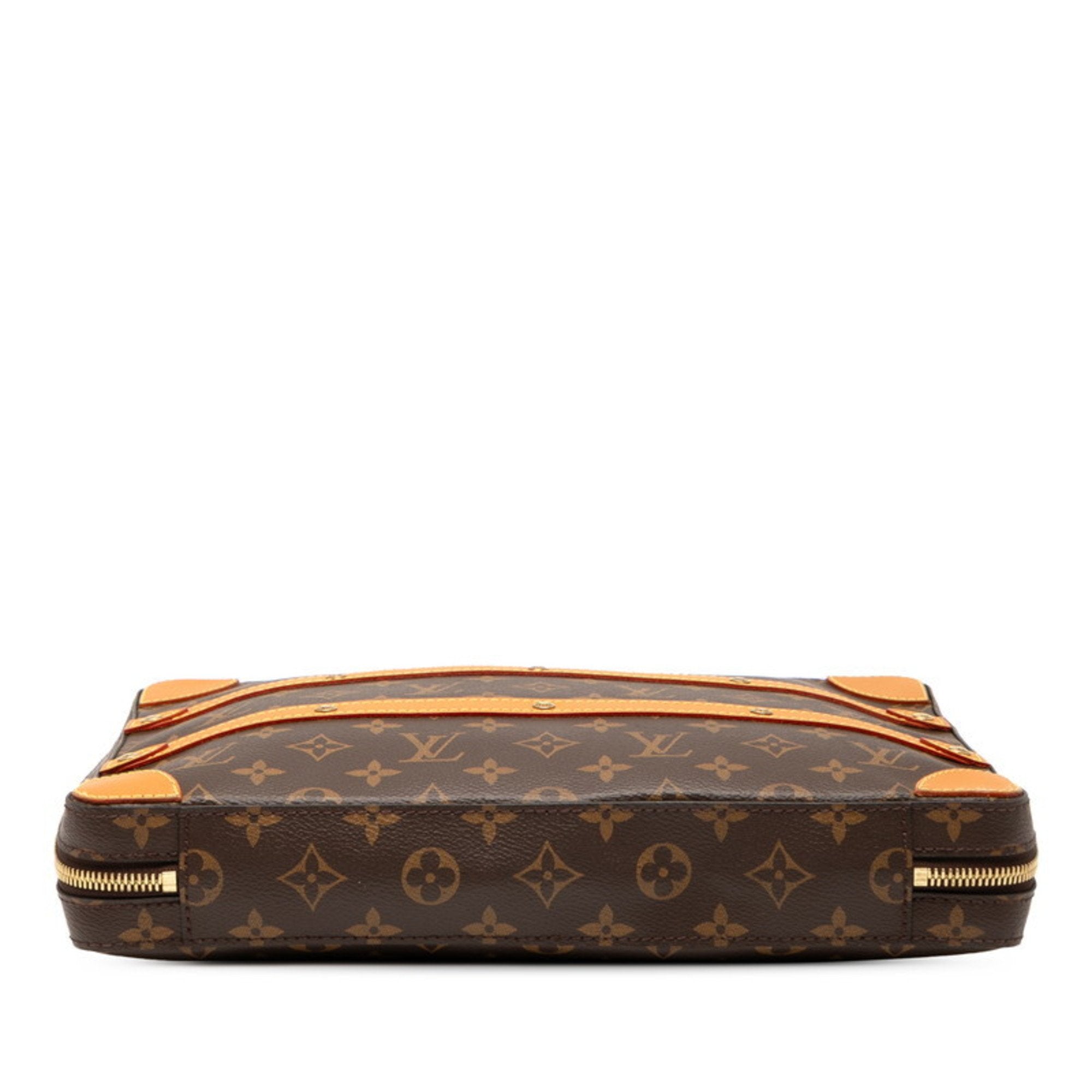 Louis Vuitton Brown Pvc Leather Shoulder Bag (Pre-Owned)
