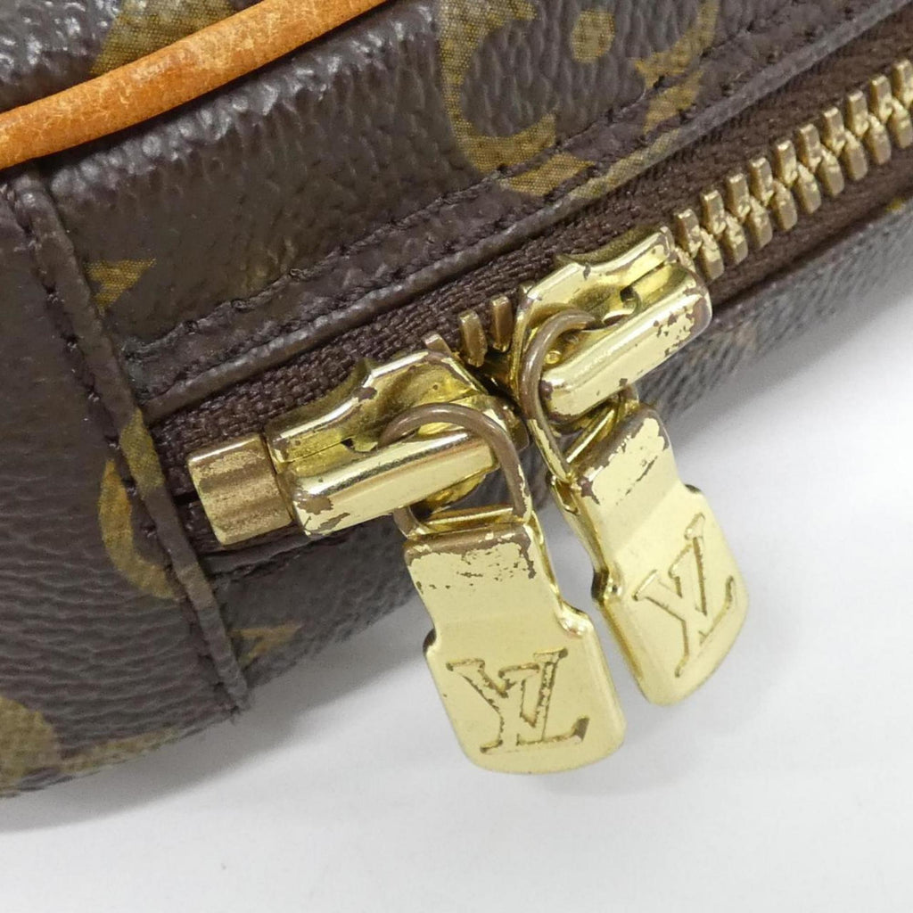Louis Vuitton Marron Coated Canvas Pochette Shoulder Bag (Pre-Owned)