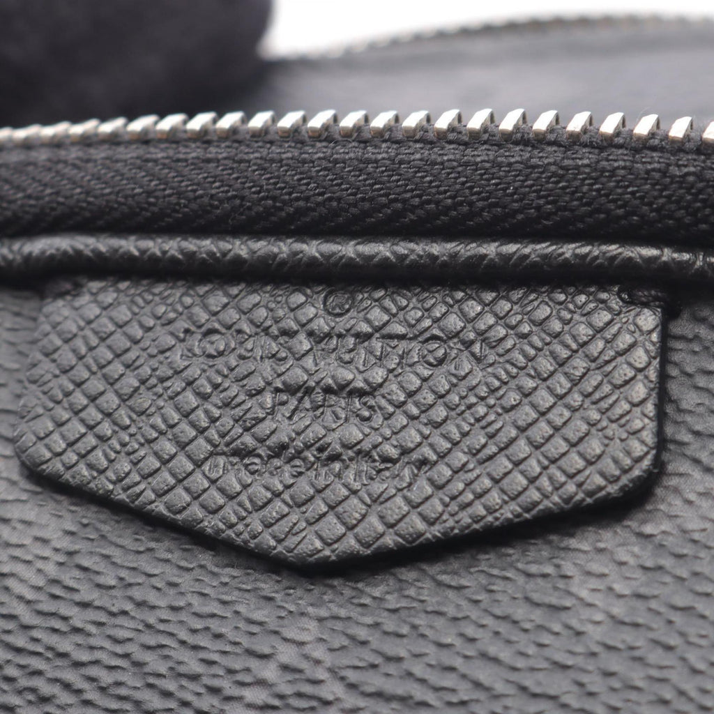 Louis Vuitton Black Coated Canvas Leather Fanny Pack Pochette (Pre-Owned)