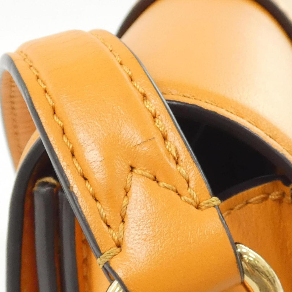 Louis Vuitton Orange Leather Shoulder Bag (Pre-Owned)