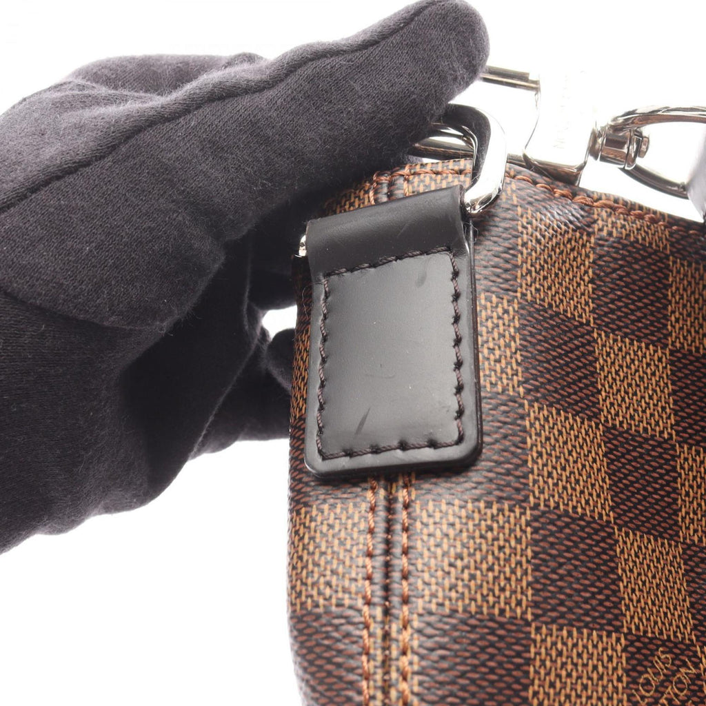Louis Vuitton Brown Coated Canvas Leather Tote Bag (Pre-Owned)