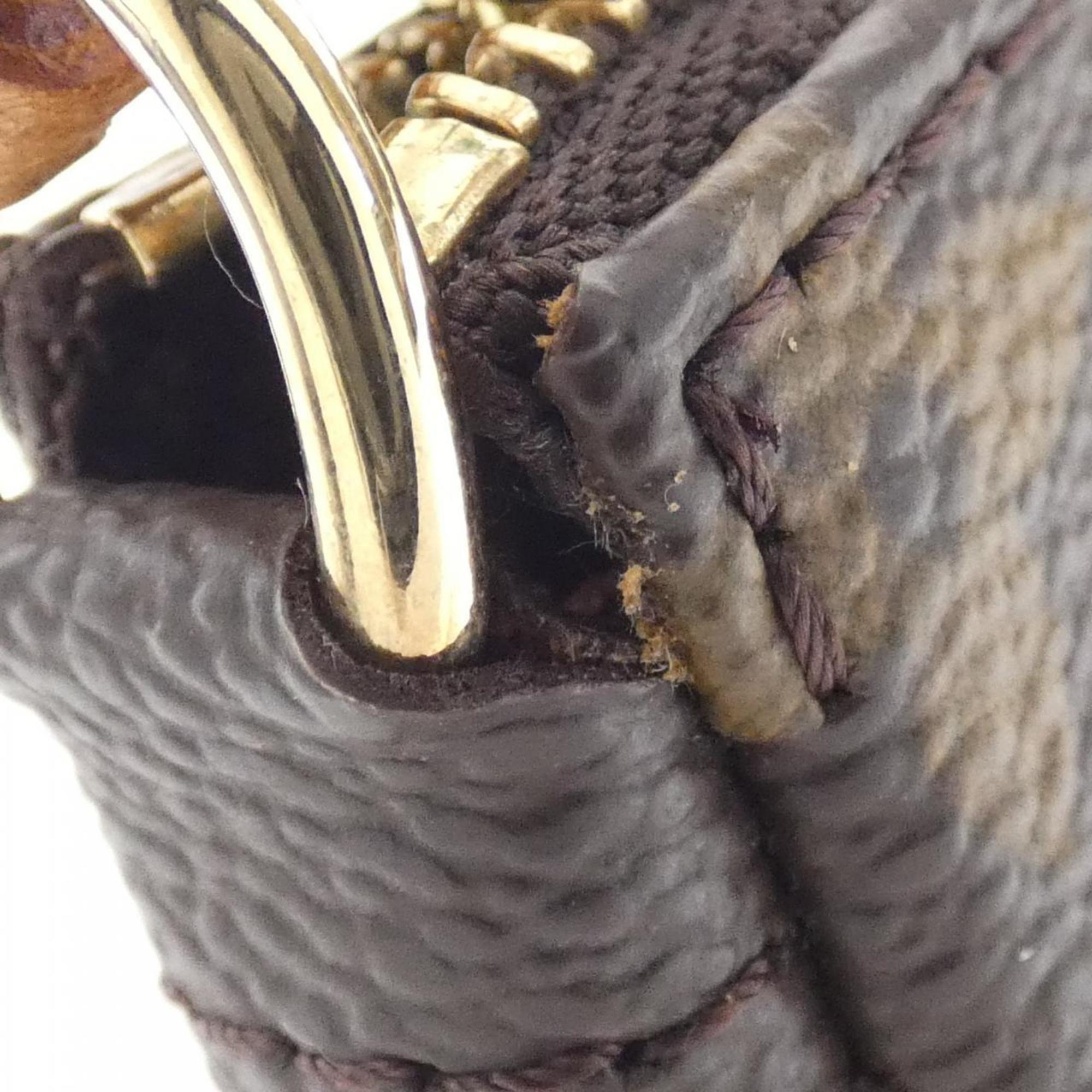 Louis Vuitton Marron Coated Canvas Pouch (Pre-Owned)