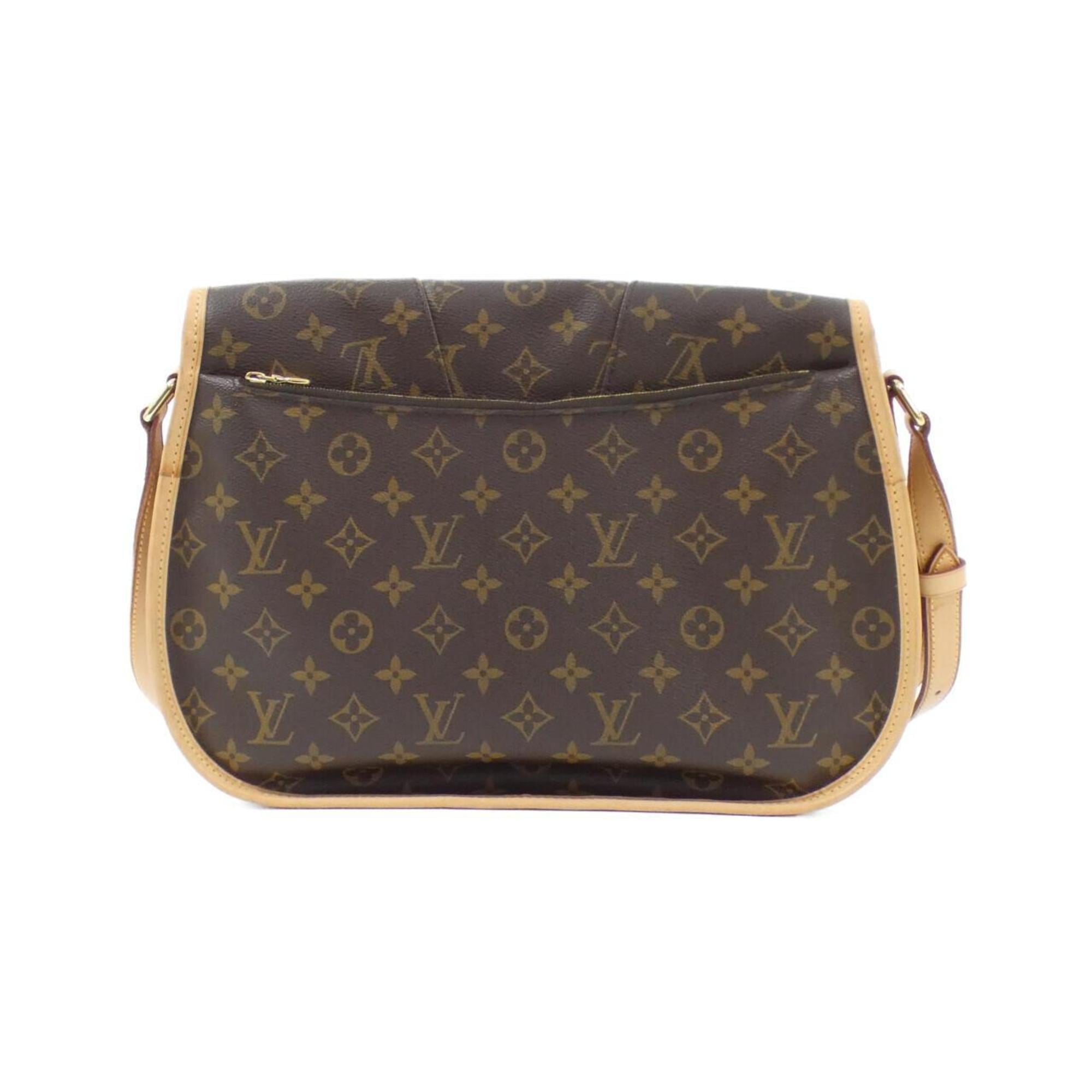 Louis Vuitton Marron Coated Canvas Shoulder Bag (Pre-Owned)