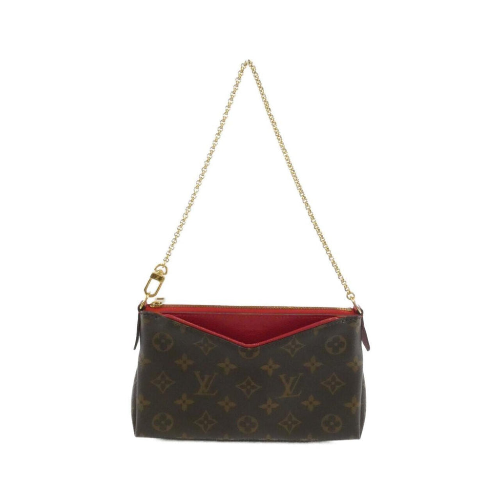 Louis Vuitton Brown Dark Brown Coated Canvas Shoulder Bag (Pre-Owned)