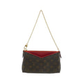 Louis Vuitton Brown Dark Brown Coated Canvas Shoulder Bag (Pre-Owned)