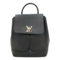 Louis Vuitton Noir Leather Backpack (Pre-Owned)