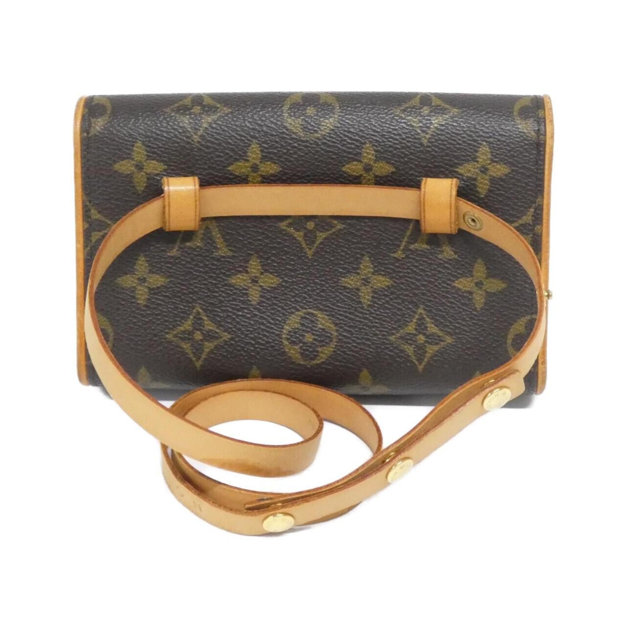 Louis Vuitton Marron Coated Canvas Fanny Pack Pochette (Pre-Owned)