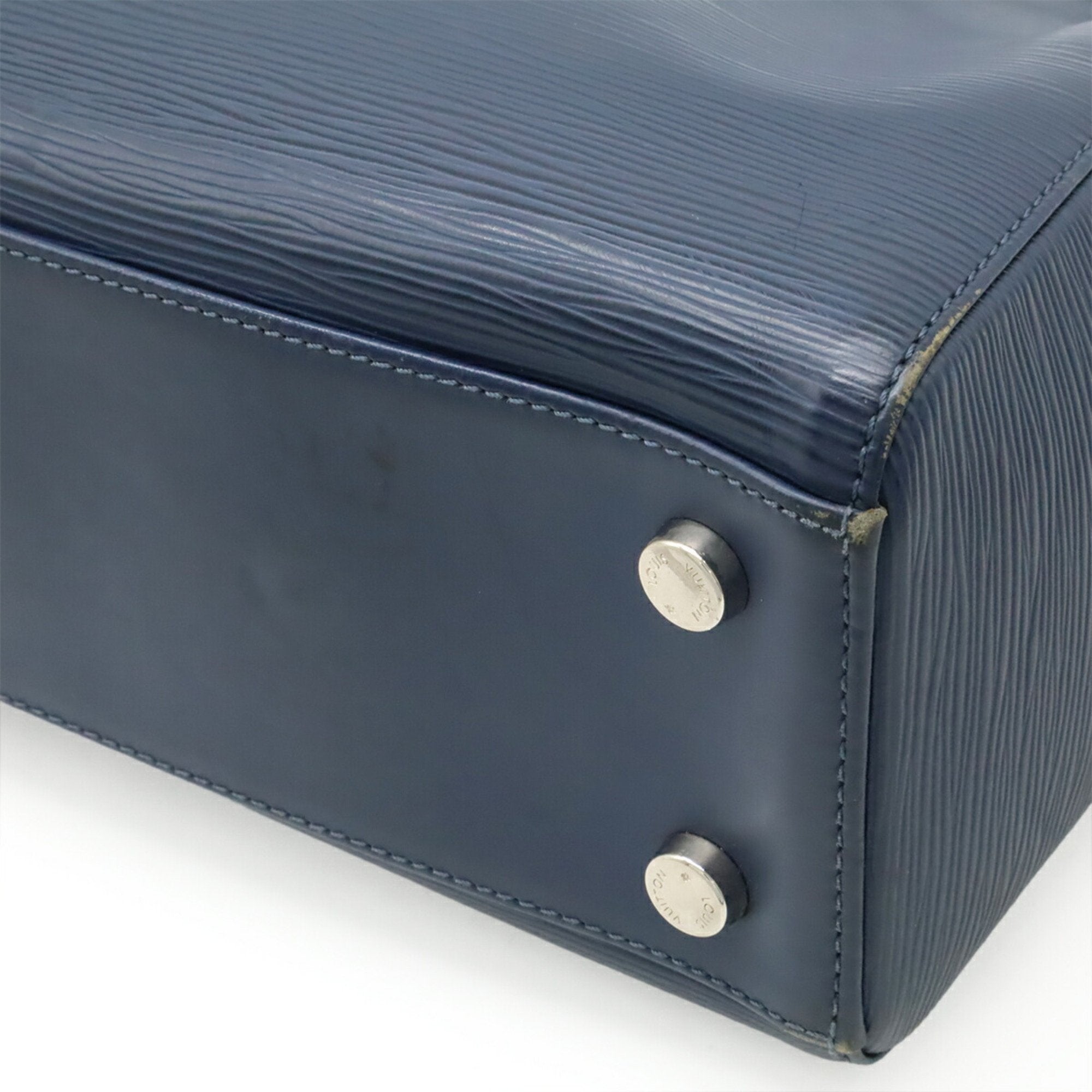 Louis Vuitton Indigo Epi Leather Handbag Shoulder Bag Tote Bag (Pre-Owned)