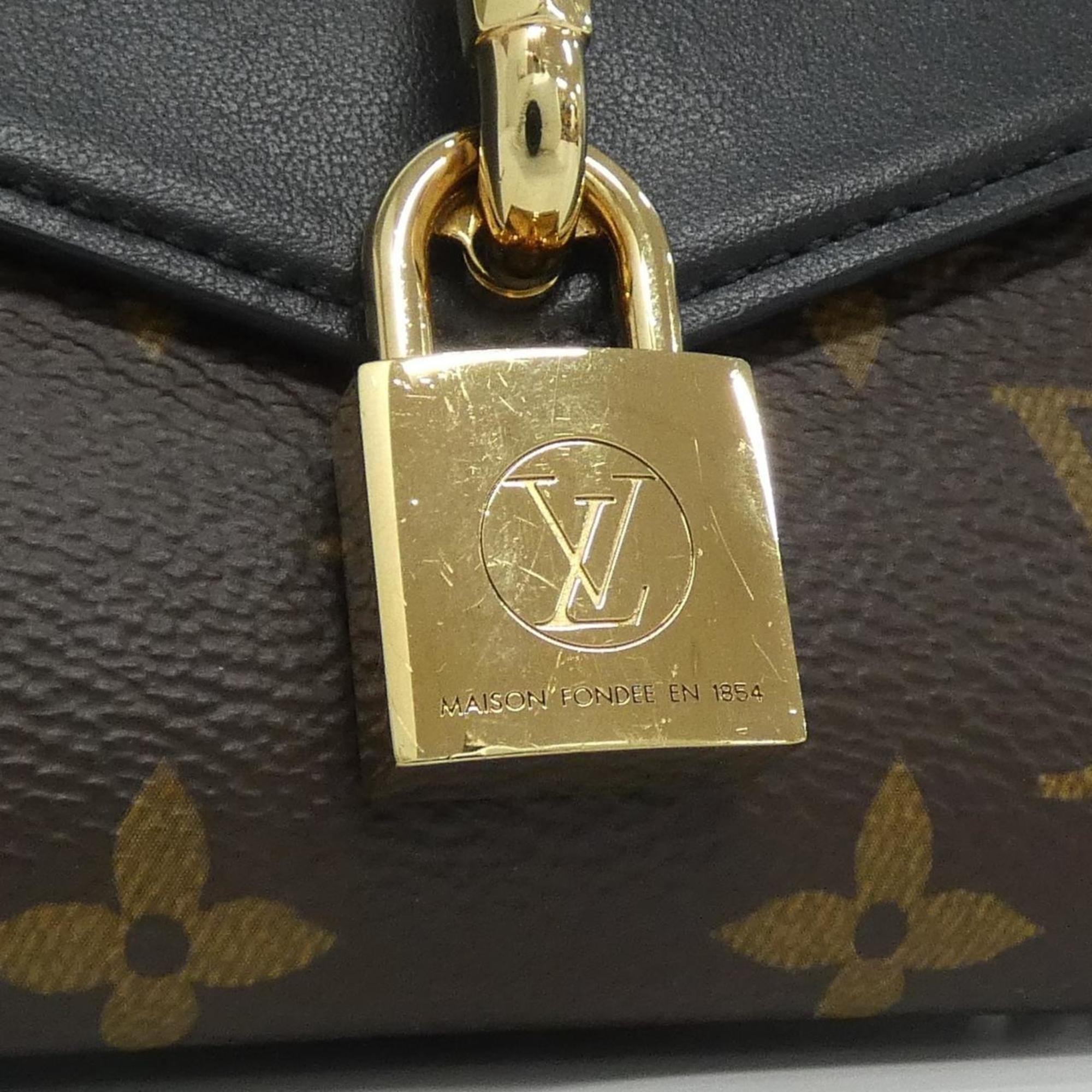 Louis Vuitton Brown Coated Canvas Leather Shoulder Bag (Pre-Owned)