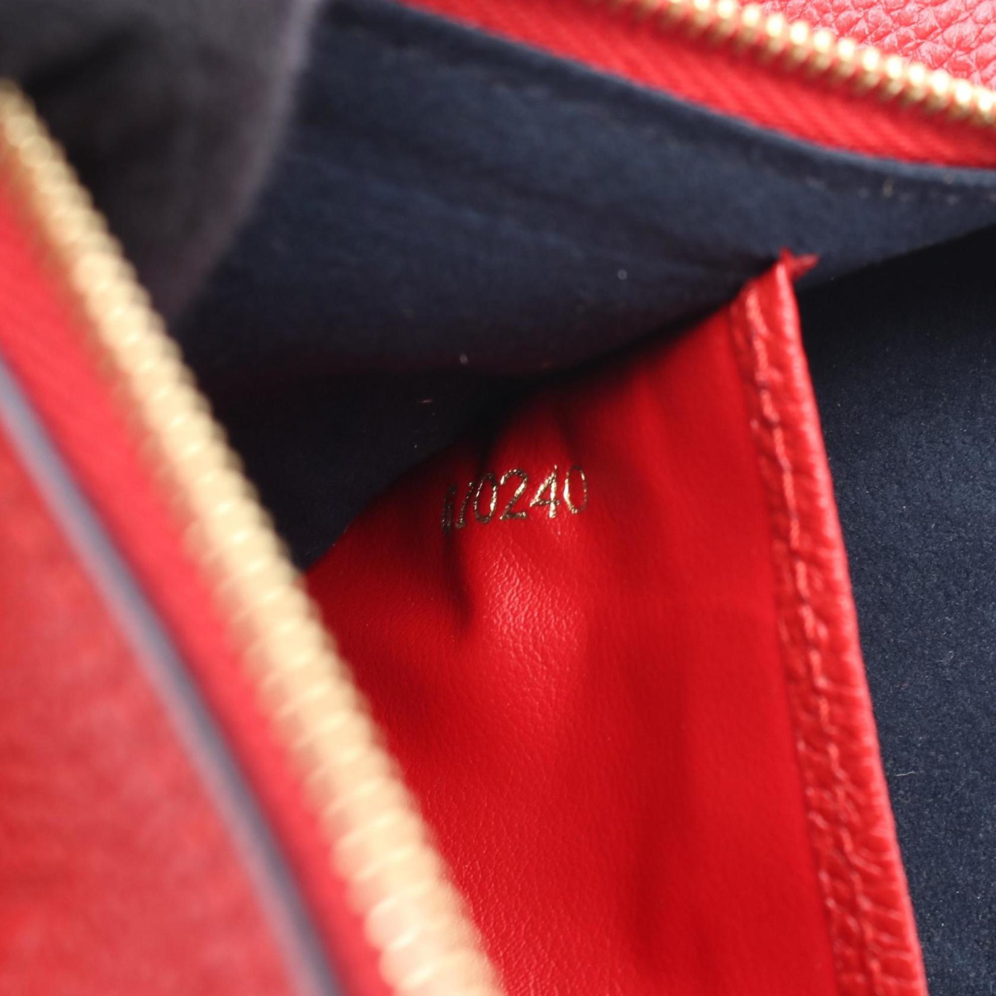 Louis Vuitton Monogram Empreinte Marine Rouge Navy Red Color Monogram Empreinte Pochette Shoulder Bag (Pre-Owned)