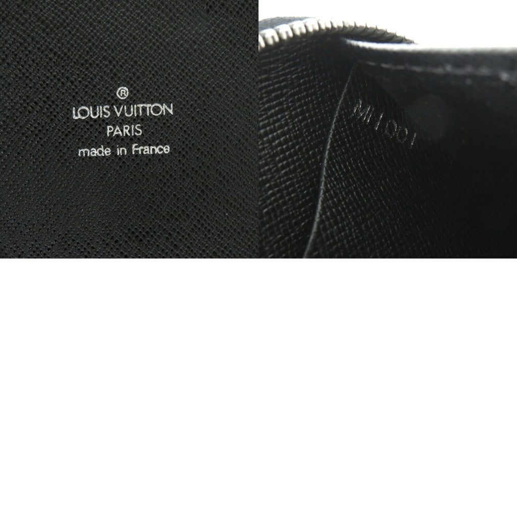 Louis Vuitton Black Taiga Leather Long Wallet (Bi-Fold) (Pre-Owned)