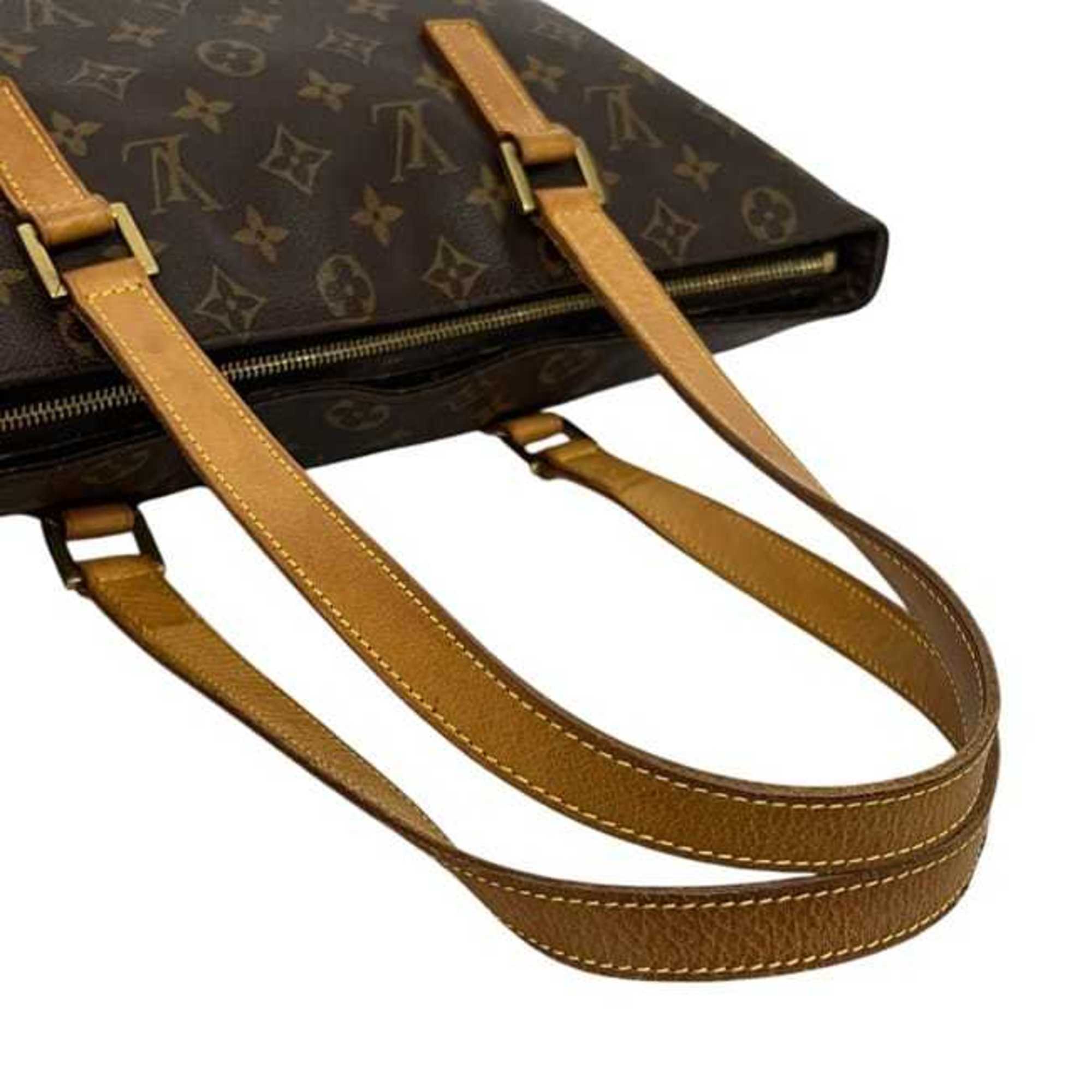 Louis Vuitton Monogram Brown Monogram Leather Tote Bag (Pre-Owned)