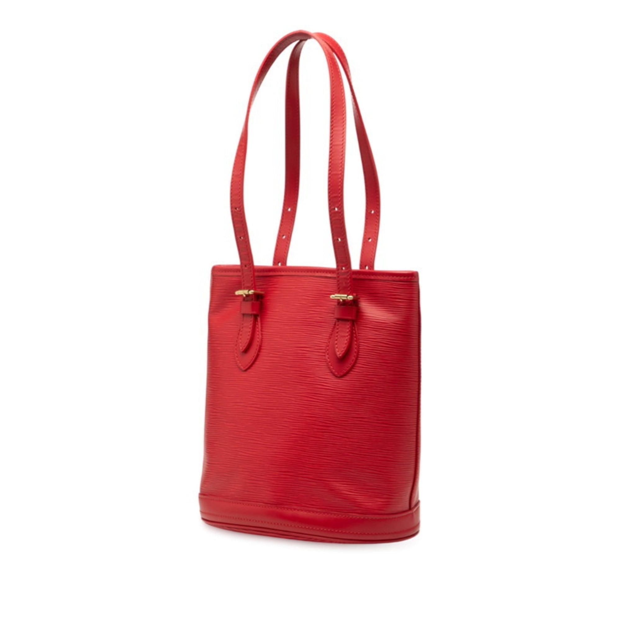Louis Vuitton Red Color Rouge Leather Handbag (Pre-Owned)