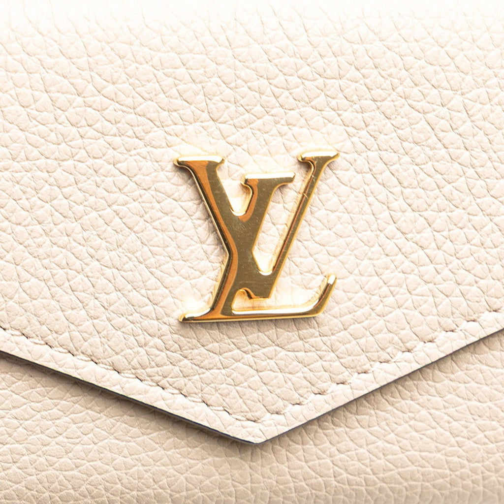 Louis Vuitton Grayish Leather Wallet (Tri-Fold) (Pre-Owned)