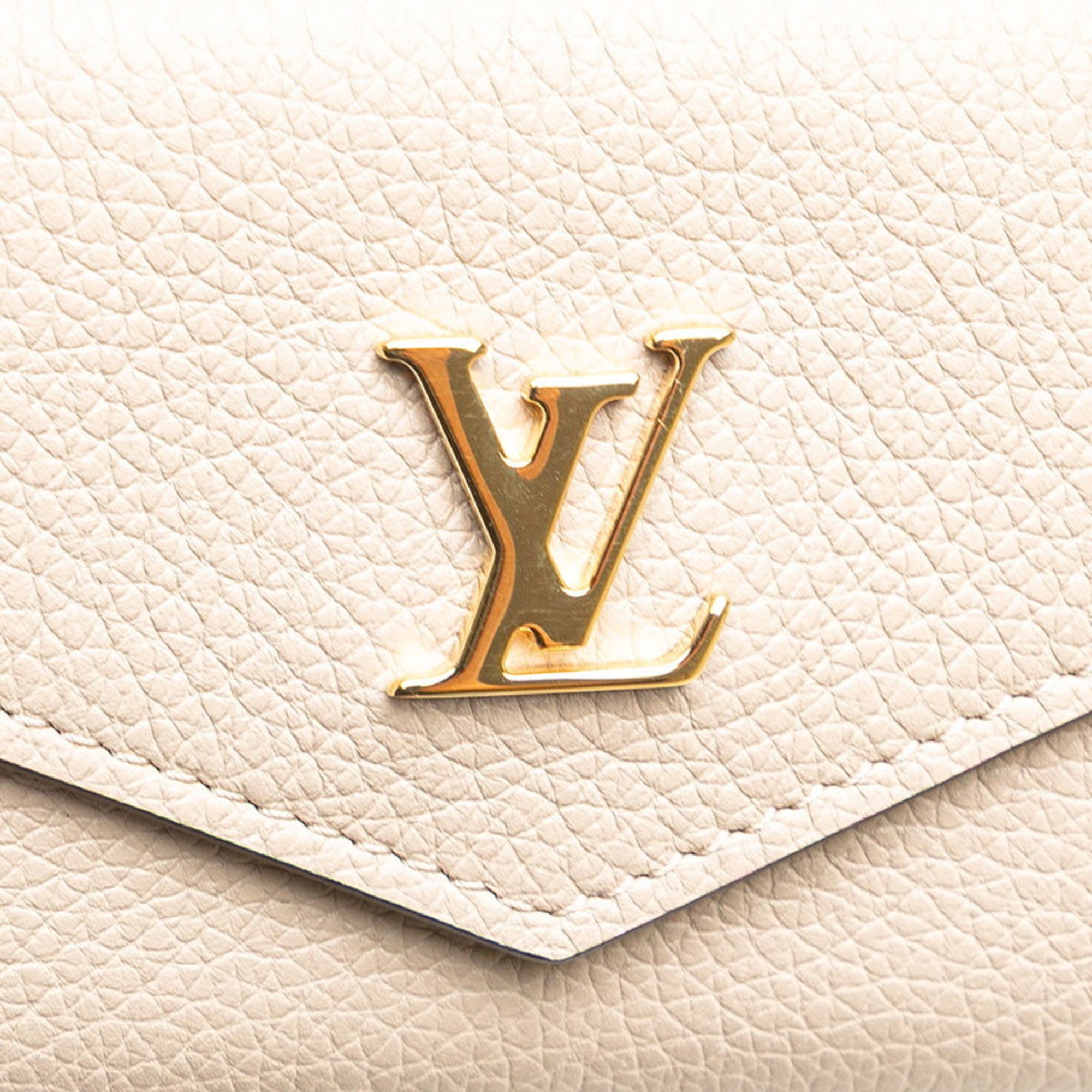Louis Vuitton Grayish Leather Wallet (Tri-Fold) (Pre-Owned)