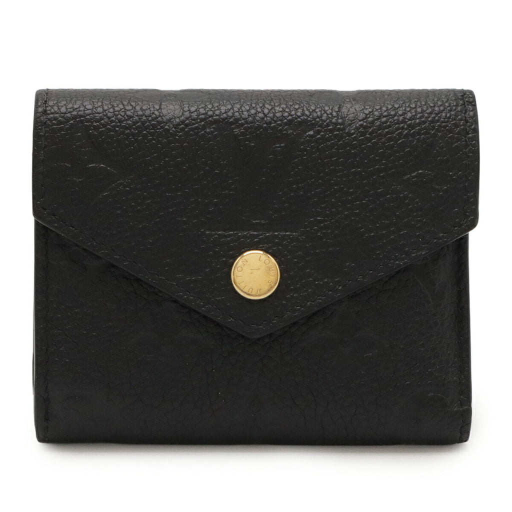 Louis Vuitton Black Noir Monogram Empreinte Leather Wallet (Tri-Fold) (Pre-Owned)