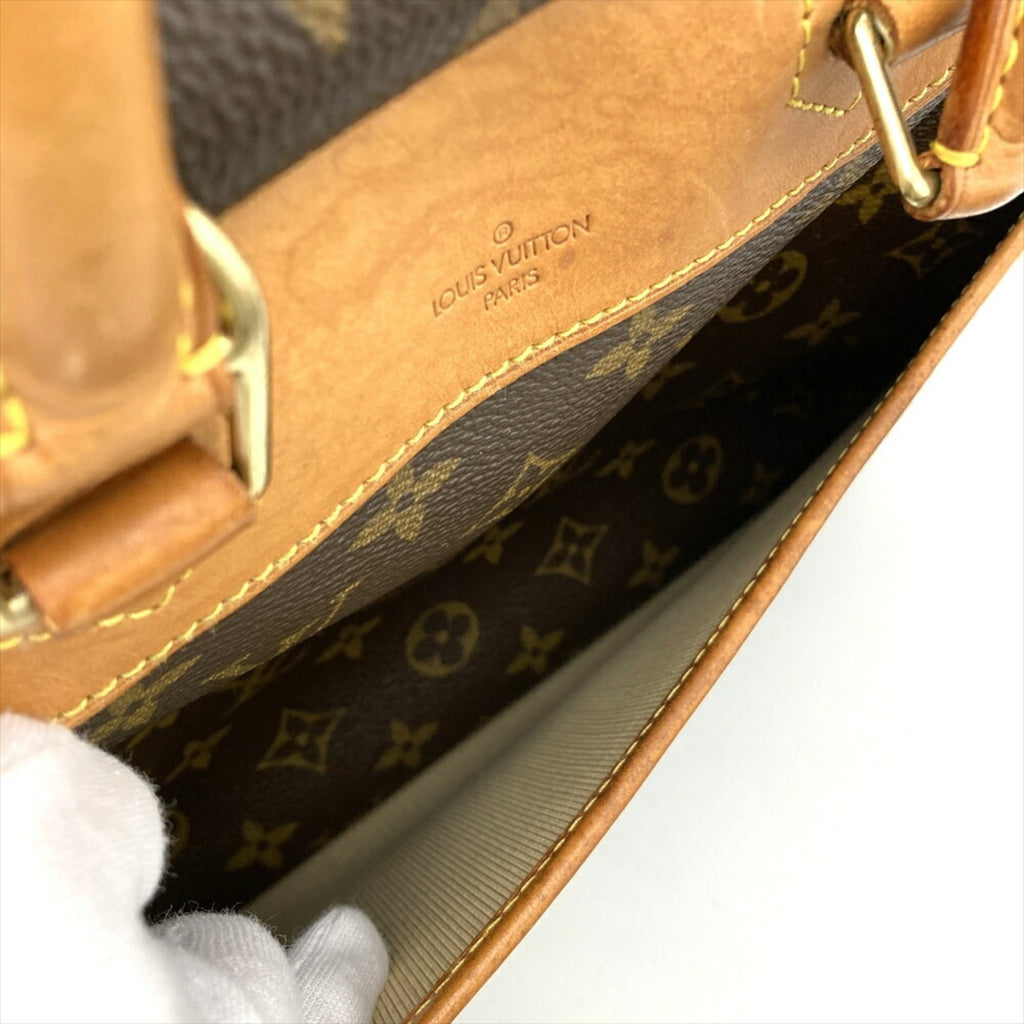 Louis Vuitton Brown Monogram Canvas Handbag (Pre-Owned)