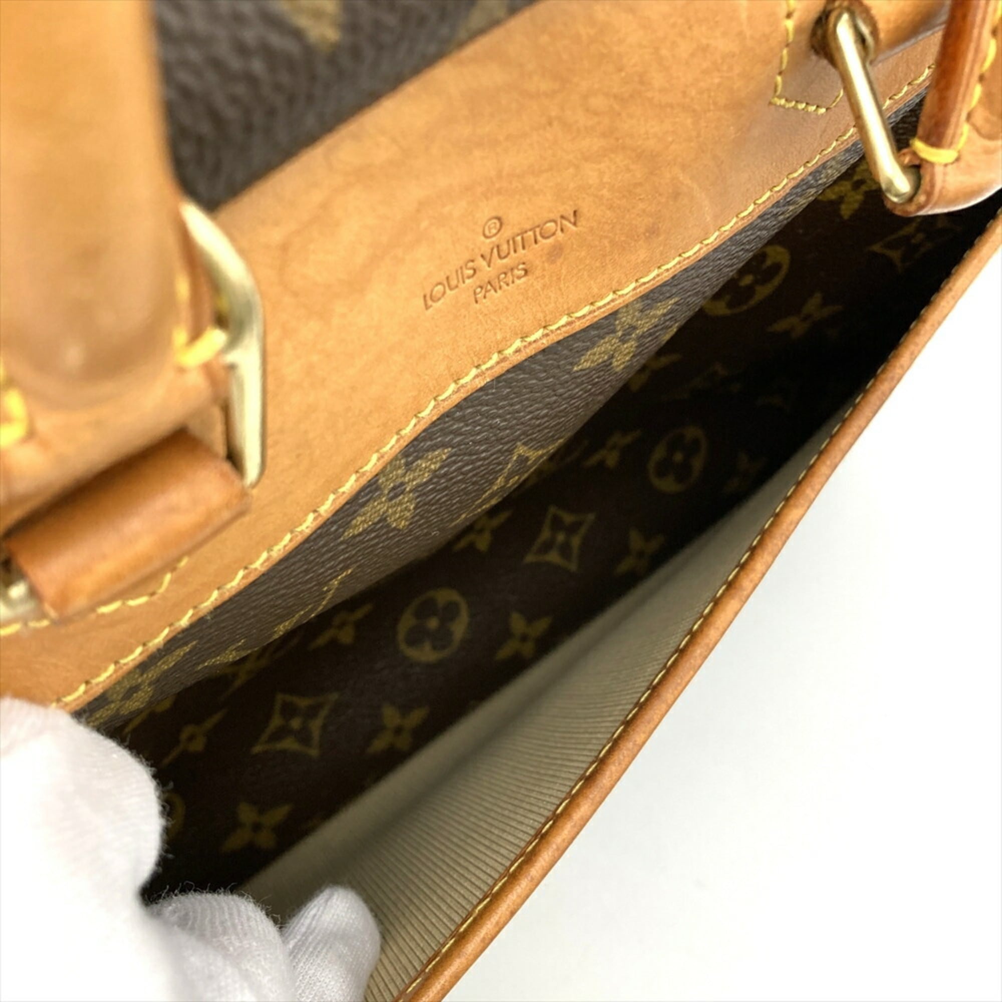 Louis Vuitton Brown Monogram Canvas Handbag (Pre-Owned)