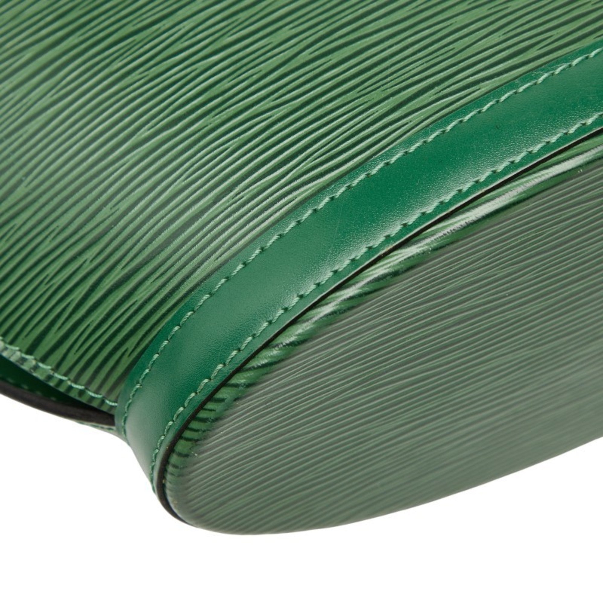 Louis Vuitton Epi Borneo Green Leather Handbag Shoulder Bag (Pre-Owned)