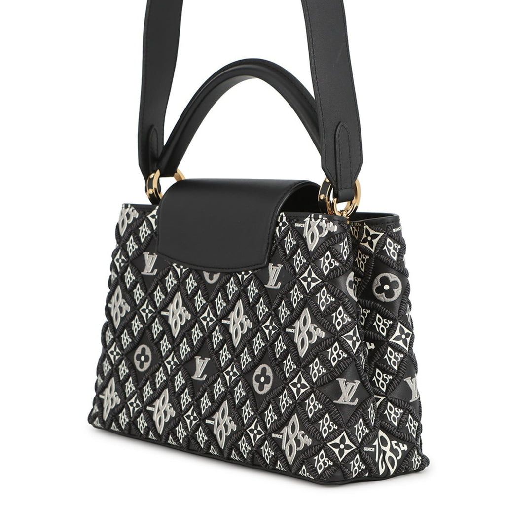 Louis Vuitton Black Noir Leather Handbag (Pre-Owned)