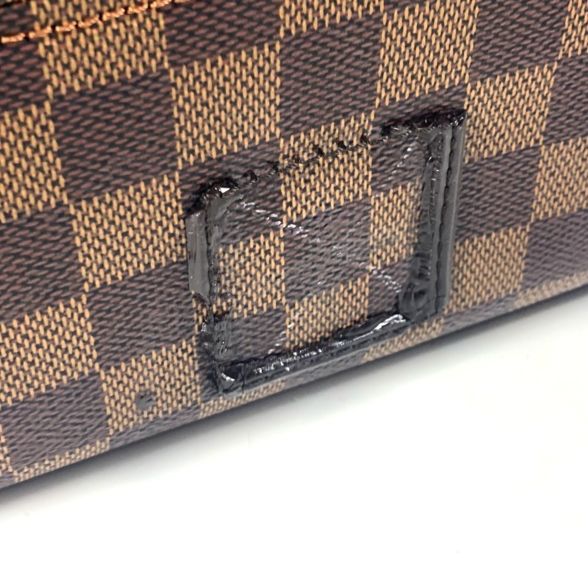 Louis Vuitton Brown Damier Canvas Ebene Damier Canvas Boston Bag (Pre-Owned)