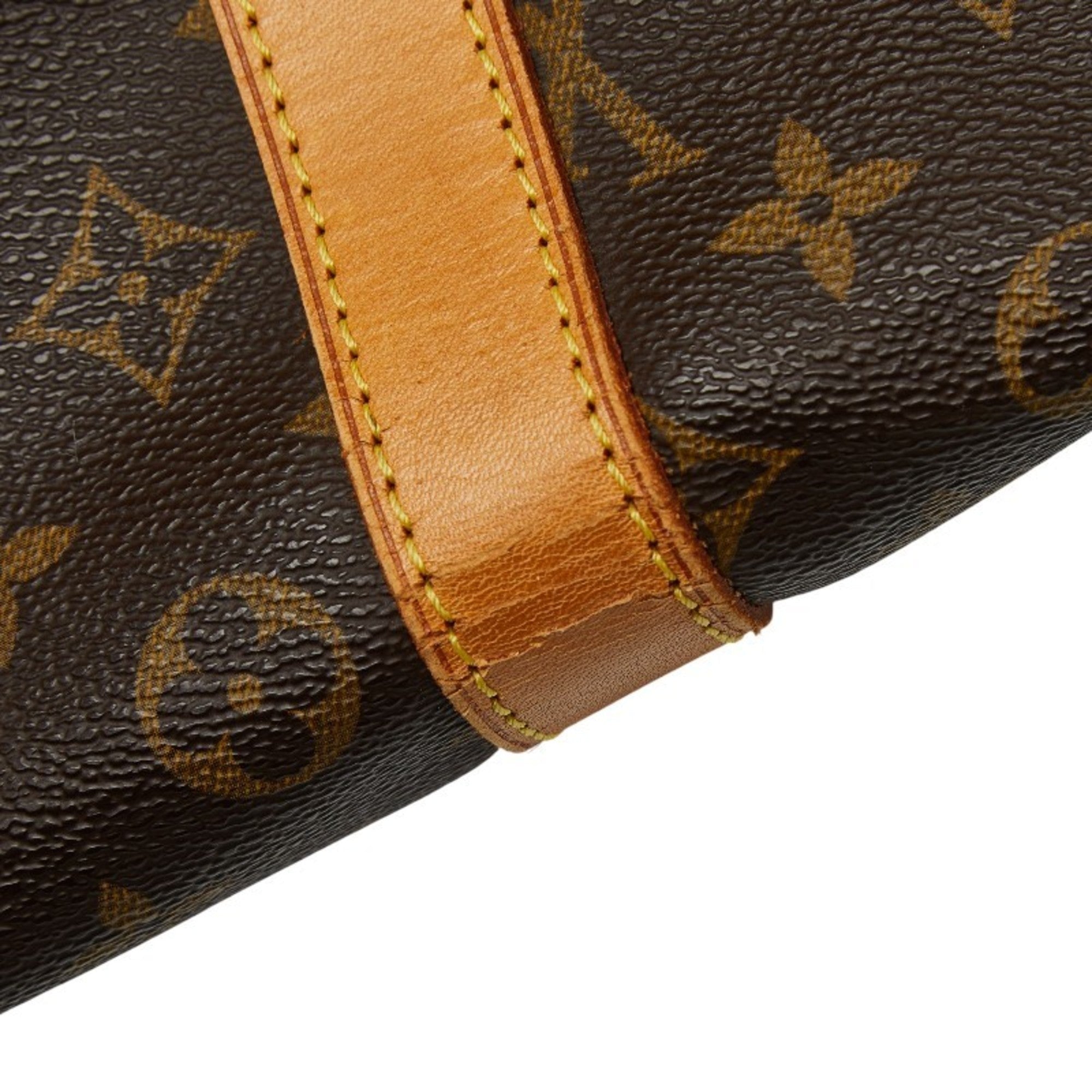 Louis Vuitton Brown Pvc Leather Boston Bag (Pre-Owned)