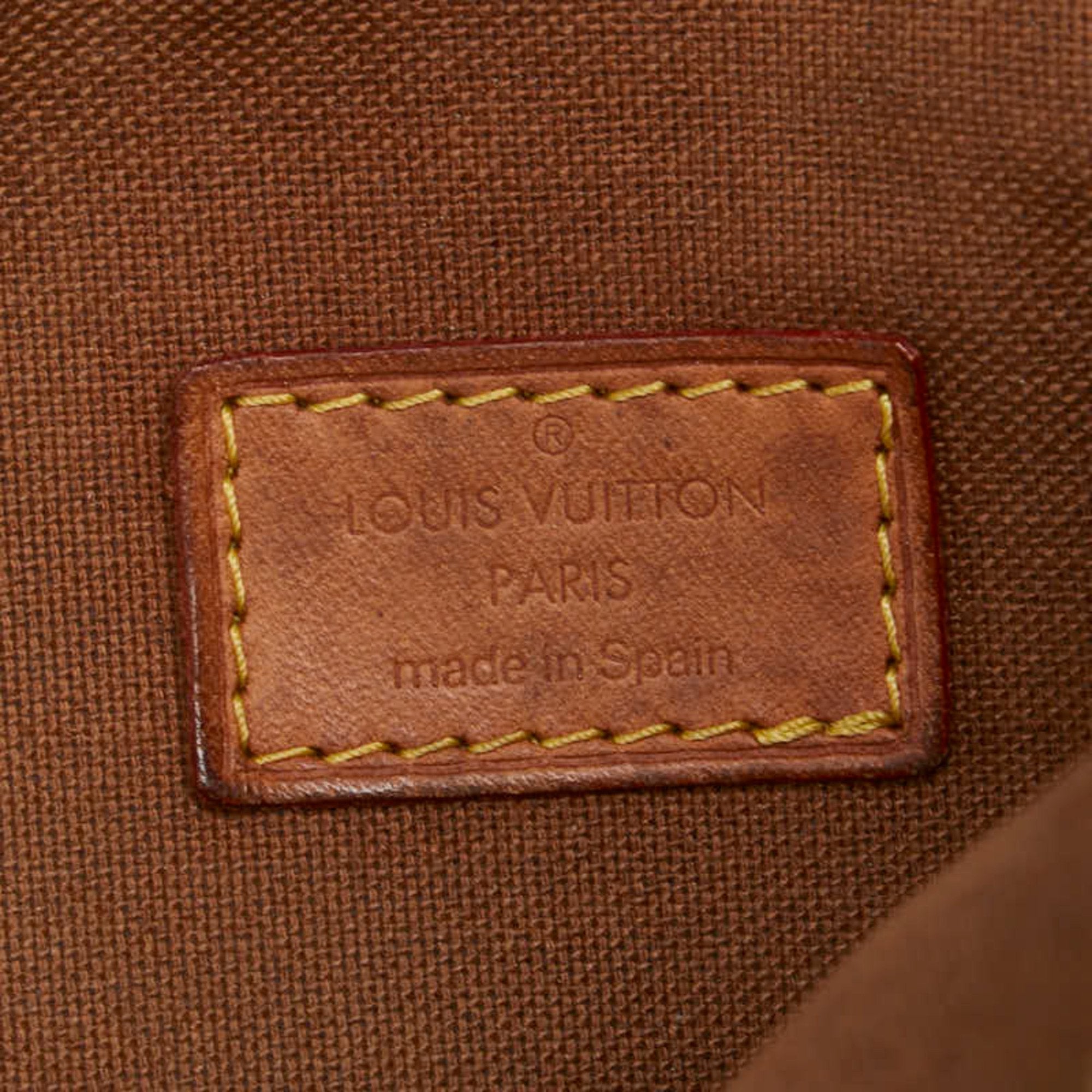 Louis Vuitton Monogram Brown Pvc Leather Sling Bag (Pre-Owned)